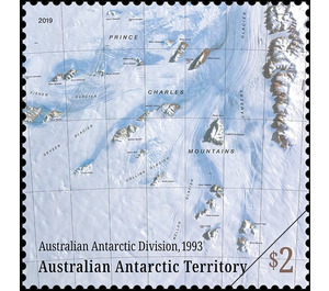 Map by the Australian Antarctic Division, 1993 - Australian Antarctic Territory 2019 - 2