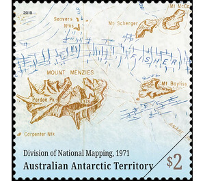 Map by the Division of National Mapping, 1971 - Australian Antarctic Territory 2019 - 2