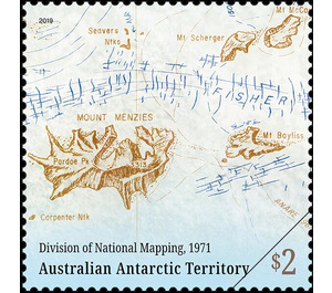 Map by the Division of National Mapping, 1971 - Australian Antarctic Territory 2019 - 2