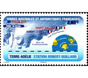 Map of Robert Guillard Research Station, Adelie Land - French Australian and Antarctic Territories 2020 - 2.80