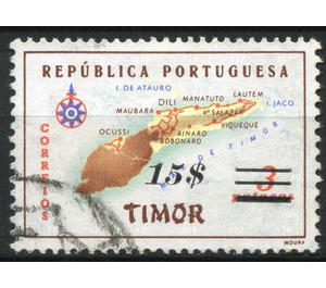 Map of Timor - Timor 1960 - 15