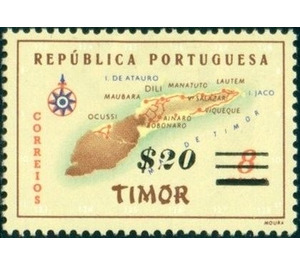 Map of Timor - Timor 1960 - 20