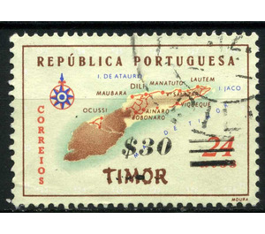 Map of Timor - Timor 1960 - 30