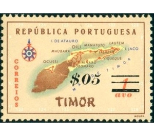 Map of Timor - Timor 1960 - 5