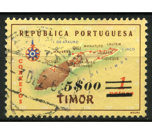 Map of Timor - Timor 1960 - 5