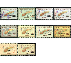 Map of Timor - Timor 1960 Set