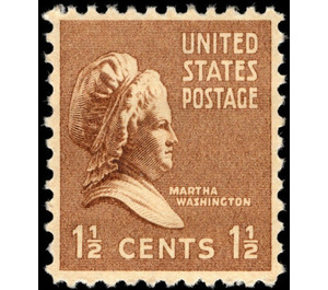 Martha Washington (1731-1802), former First Lady of the USA - United States of America 1938