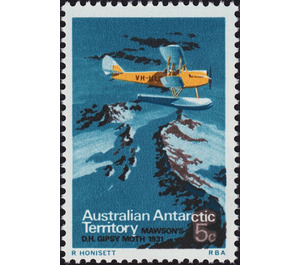 Mawson's DH Gipsy Moth 1931 - Australian Antarctic Territory 1973 - 5