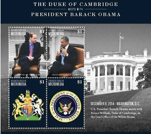 Meeting of Duke of Cambridge and U.S. President Barack Obama - Micronesia / Micronesia, Federated States 2015