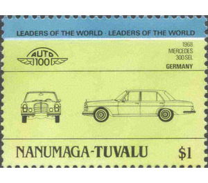 Mercedes 300 Sel 1968 - Polynesia / Tuvalu, Nanumaga 1984