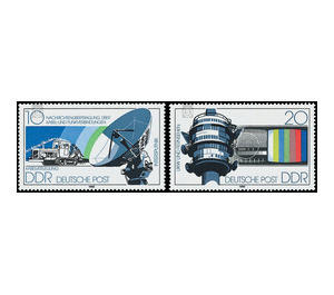 Message transmission means of the German post office  - Germany / German Democratic Republic 1980 Set