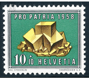 Minerals and fossils  - Switzerland 1958 - 10 Rappen