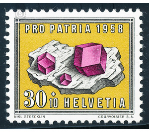 Minerals and fossils  - Switzerland 1958 - 30 Rappen