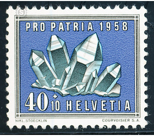 Minerals and fossils  - Switzerland 1958 - 40 Rappen