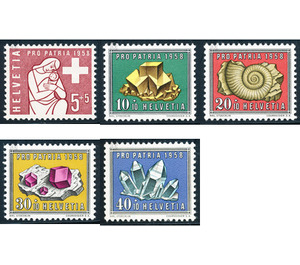 Minerals and fossils  - Switzerland 1958 Set