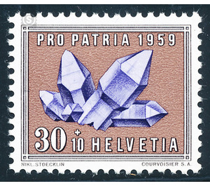 Minerals and fossils  - Switzerland 1959 - 30 Rappen