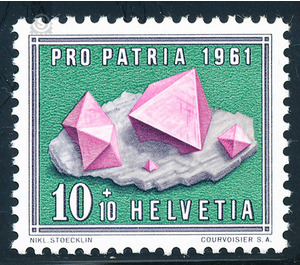 Minerals and fossils  - Switzerland 1961 - 10 Rappen