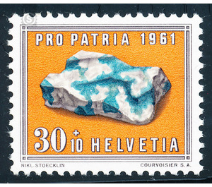 Minerals and fossils  - Switzerland 1961 - 30 Rappen