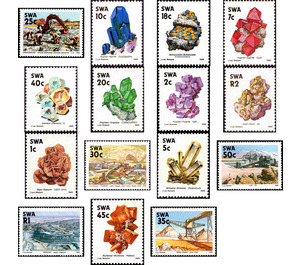 Minerals - South Africa / Namibia / South-West Africa 1989 Set