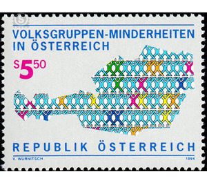 minorities  - Austria / II. Republic of Austria 1994 - 5.50 Shilling