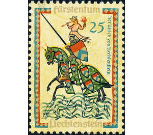 minstrel  - Liechtenstein 1961 - 25 Rappen