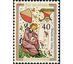 minstrel  - Liechtenstein 1962 - 40 Rappen