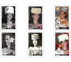 Miss Tahiti Through The Ages (Series V) (2021) - Polynesia / French Polynesia 2021 Set
