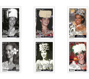 Miss Tahiti Through The Ages (Series V) (2021) - Polynesia / French Polynesia 2021 Set