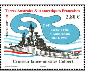 Missile Cruiser Colbert - French Australian and Antarctic Territories 2019 - 2.80