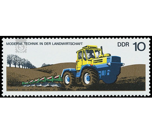 Modern technology in agriculture  - Germany / German Democratic Republic 1977 - 10 Pfennig