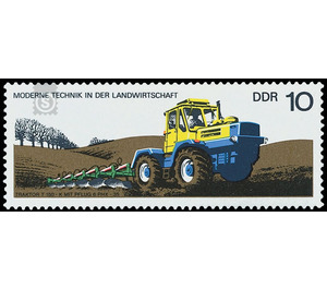 Modern technology in agriculture  - Germany / German Democratic Republic 1977 - 10 Pfennig