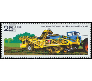 Modern technology in agriculture  - Germany / German Democratic Republic 1977 - 25 Pfennig