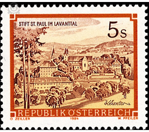 monasteries  - Austria / II. Republic of Austria 1985 - 5 Shilling