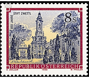 monasteries  - Austria / II. Republic of Austria 1988 - 8 Shilling