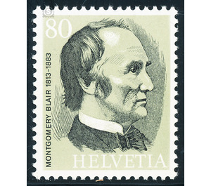 Montgomery Blair (1813-83) general postmaster USA  - Switzerland 1974 - 80 Rappen
