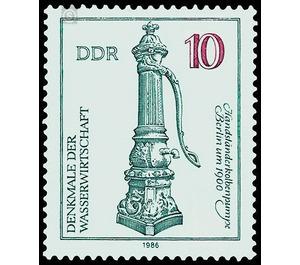 Monuments of water management  - Germany / German Democratic Republic 1986 - 10 Pfennig