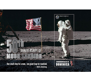 Moon Landing, 50th Anniversary - Caribbean / Dominica 2020