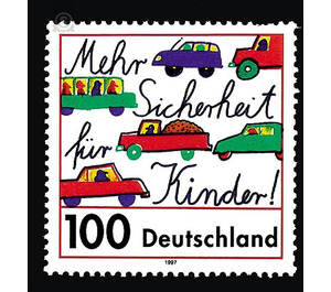 More safety for children in traffic  - Germany / Federal Republic of Germany 1997 - 100 Pfennig