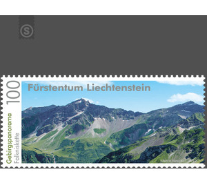 Mountain panorama - Falkniskette  - Liechtenstein 2019 - 100 Rappen