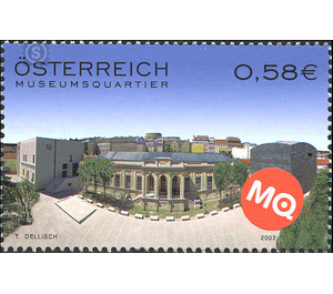 Museum quarter  - Austria / II. Republic of Austria 2002 - 58 Euro Cent