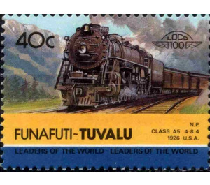 N.P. Class A5 4-8-4 1926 USA - Polynesia / Tuvalu, Funafuti 1985