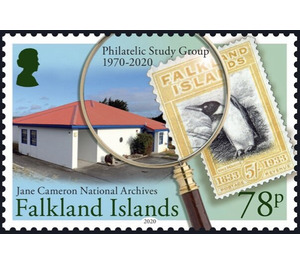 National Archives and Stamp of 1933 - South America / Falkland Islands 2020