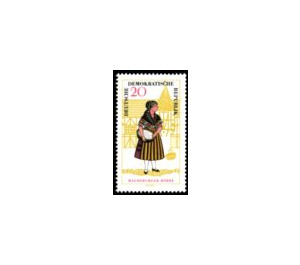 National costumes  - Germany / German Democratic Republic 1966 - 20 Pfennig