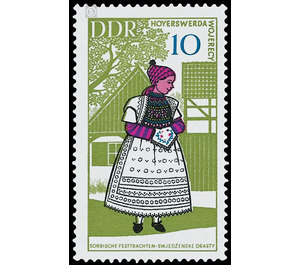 National costumes  - Germany / German Democratic Republic 1968 - 10 Pfennig