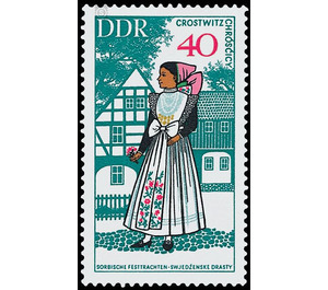 National costumes  - Germany / German Democratic Republic 1968 - 40 Pfennig