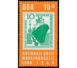 Nationale Briefmarkenausstellung, Berlin3  - Germany / German Democratic Republic 1964 - 10 Pfennig