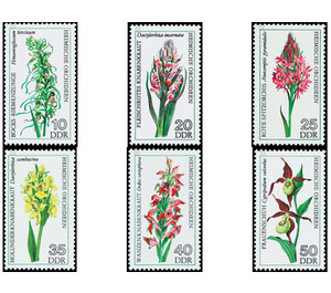 Native orchids  - Germany / German Democratic Republic 1976 Set