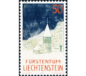 Nativity scene and chapel  - Liechtenstein 1992 - 50 Rappen