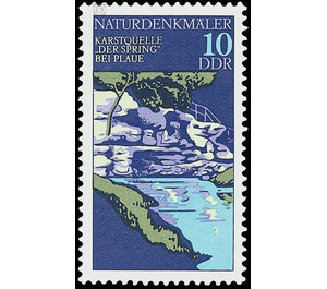 natural monuments  - Germany / German Democratic Republic 1977 - 10 Pfennig