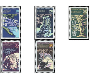 natural monuments  - Germany / German Democratic Republic 1977 Set